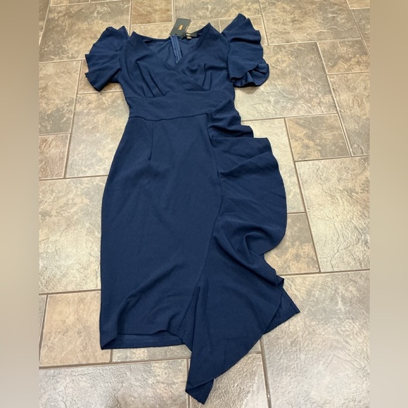 💎2/$18💎 Elegant Navy Blue Dress - Picture 1 of 4
